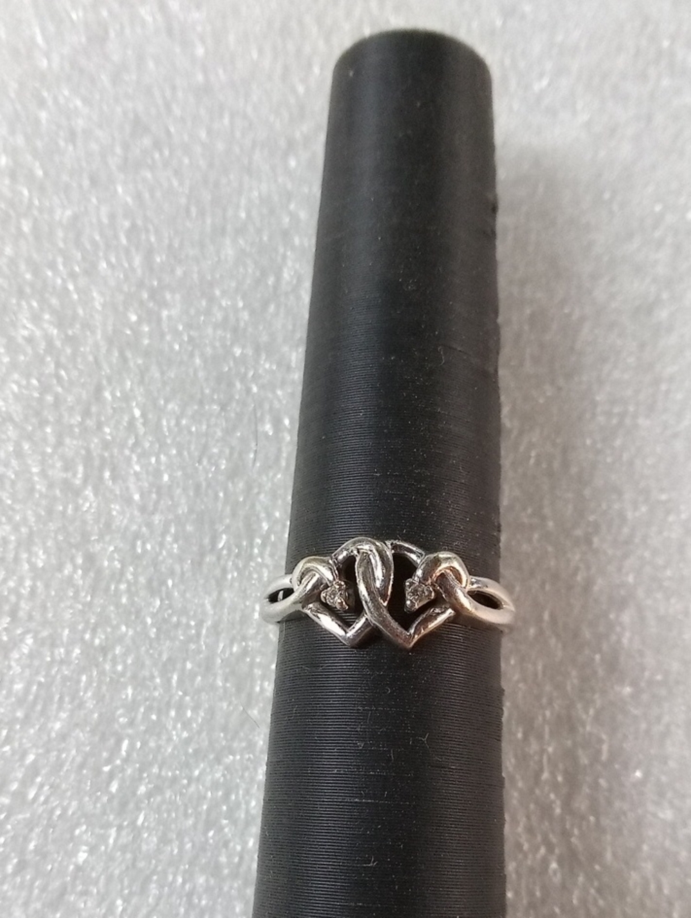 FTJ 10k White Gold Diamond Ring #A486